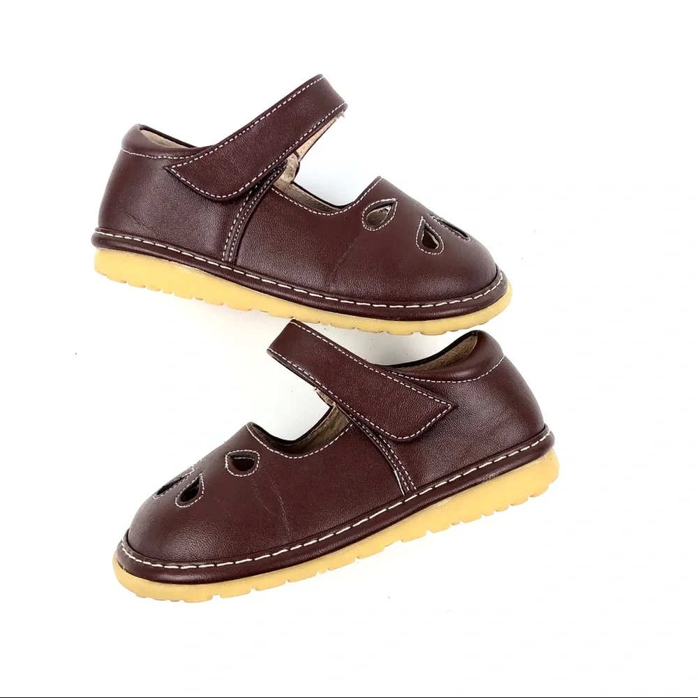 Little Macs Boutique Brown Leather Mary Janes Sz.9